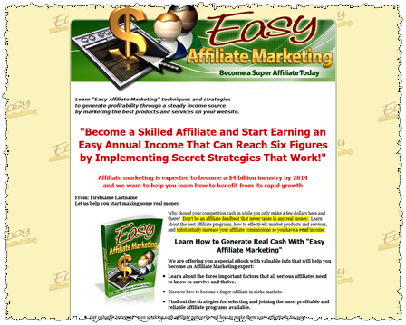 Easy Affiliate Marketing