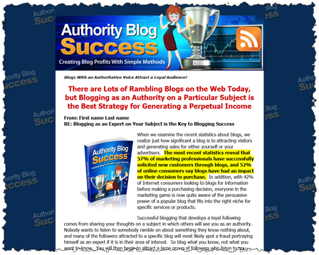 Authority Blog Success