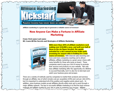 Affiliate Marketing Kickstart