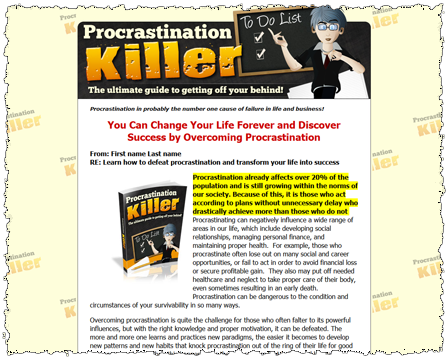 Procrastination Killer