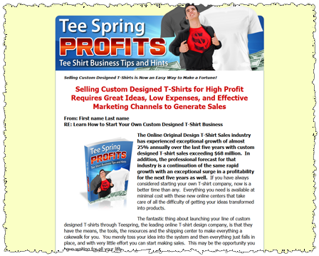 Tee Spring Profits