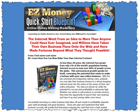 EZ Money Quick Start Blueprint