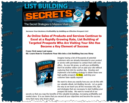 List Building Secrets