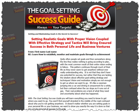 The Goal Setting Success Guide