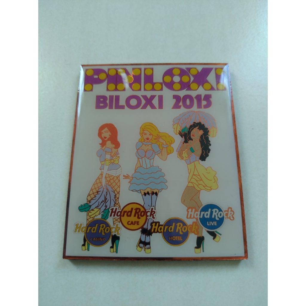 Hard Rock Cafe Biloxi Pinloxi 3 Girls fridge magnet