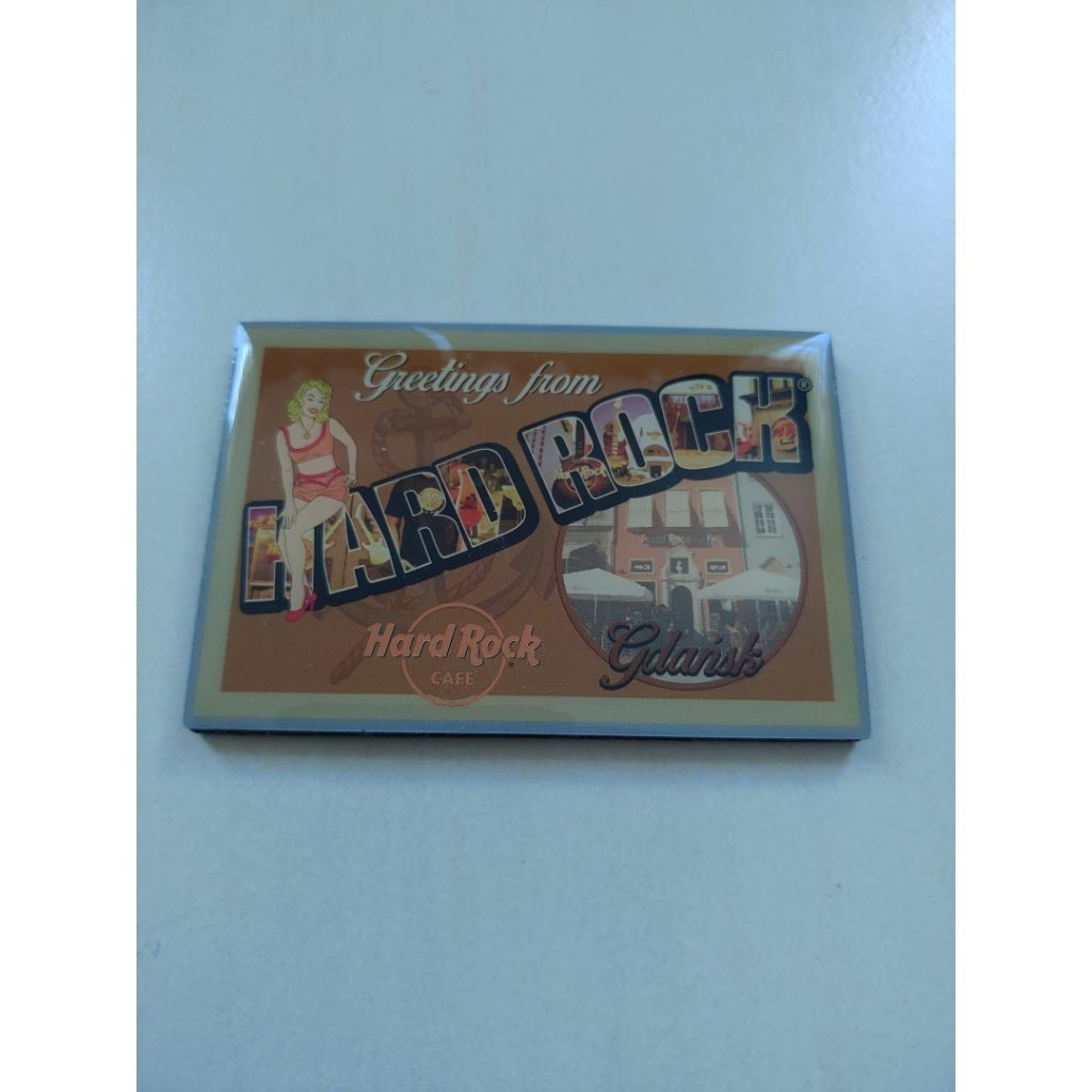 hard Rock Cafe Gdansk Greetings from fridge magnet