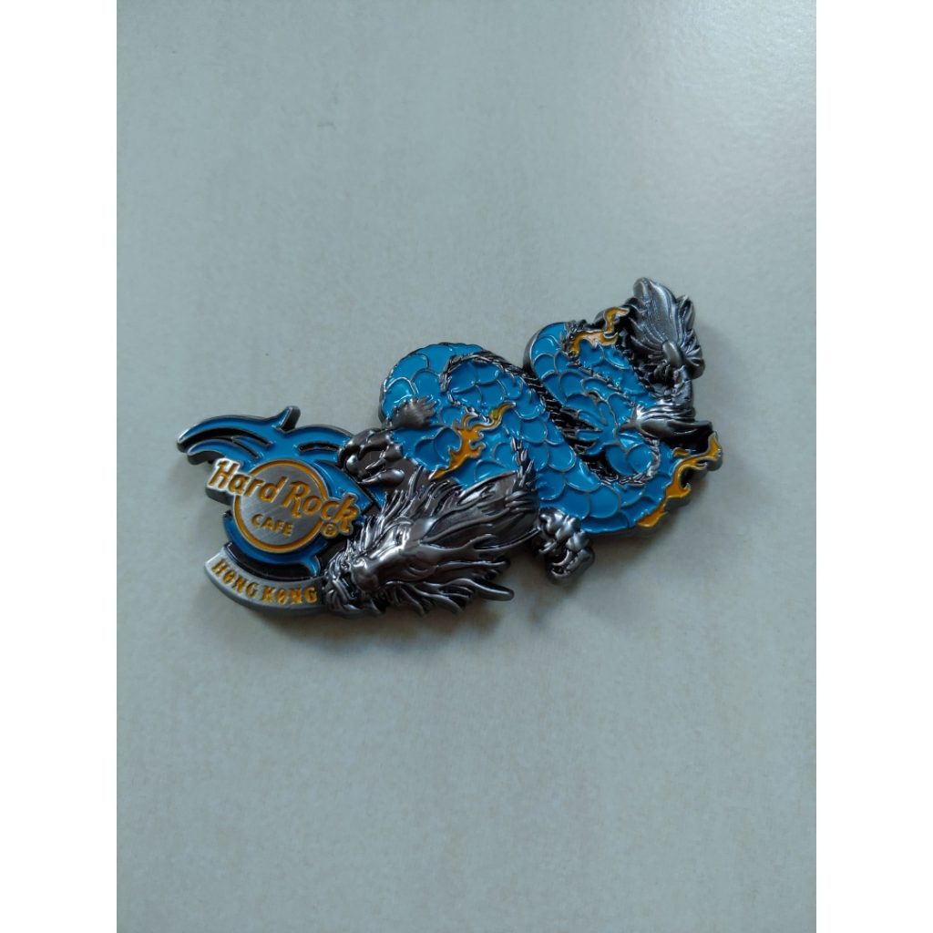 Hard Rock Cafe Hong Kong Blue Dragon fridge magnet