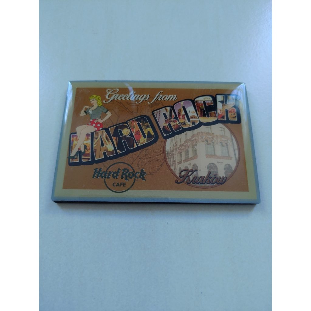 Hard Rock Cafe Krakow Greetings fridge magnet