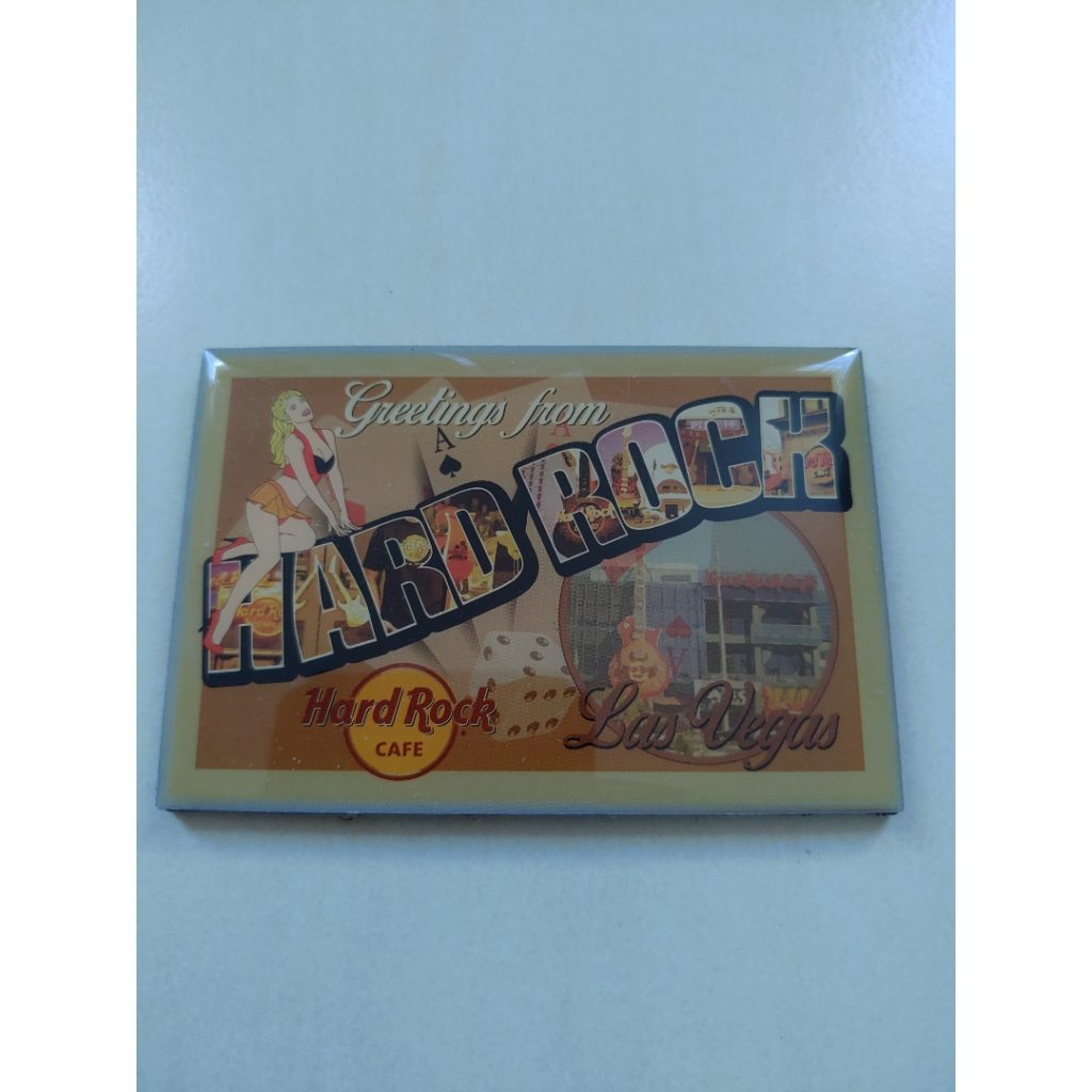 Hard Rock Cafe Las Vegas Greetings fridge magnet