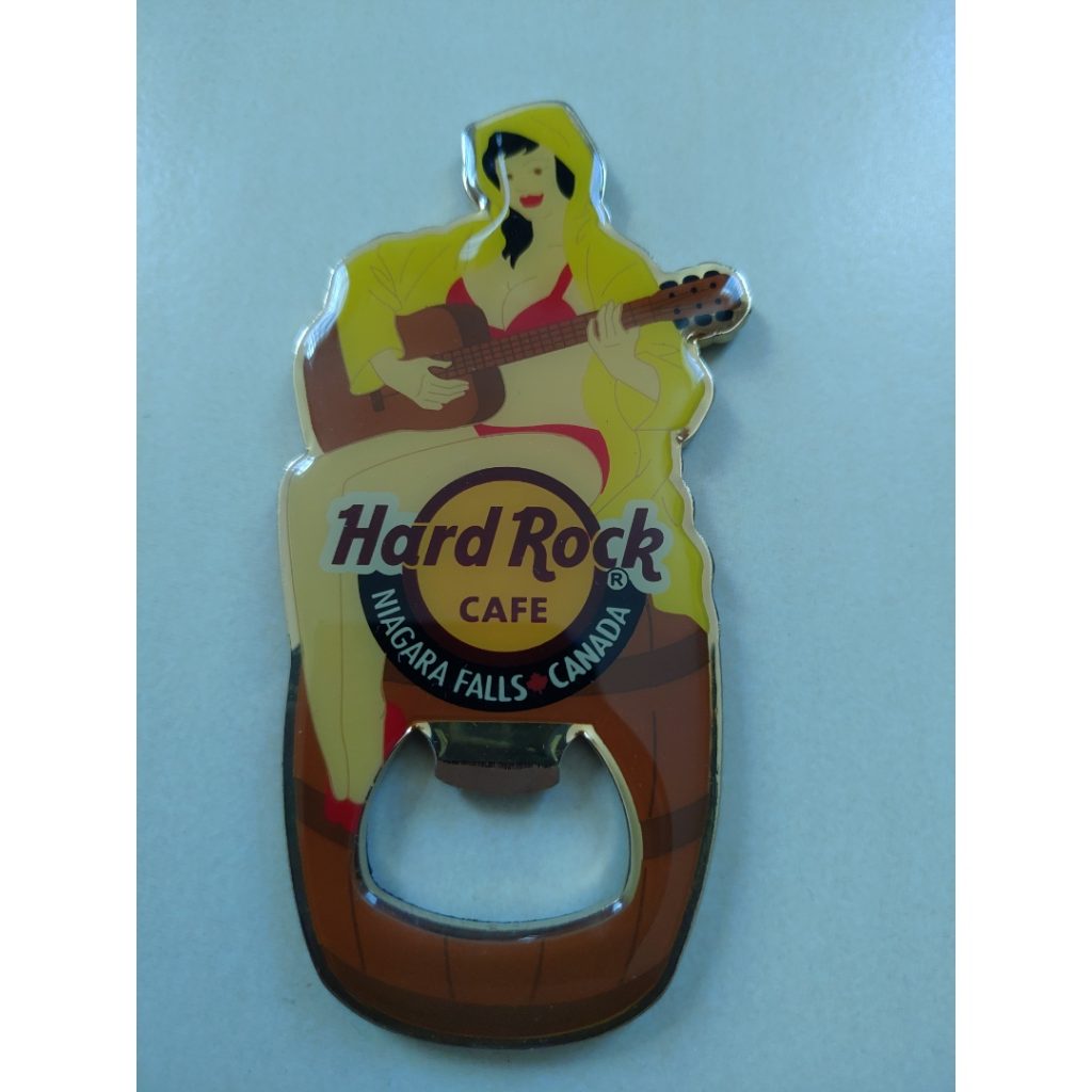 Hard Rock Cafe Niagara Falls Canada Girl play Guitar fridge magnet