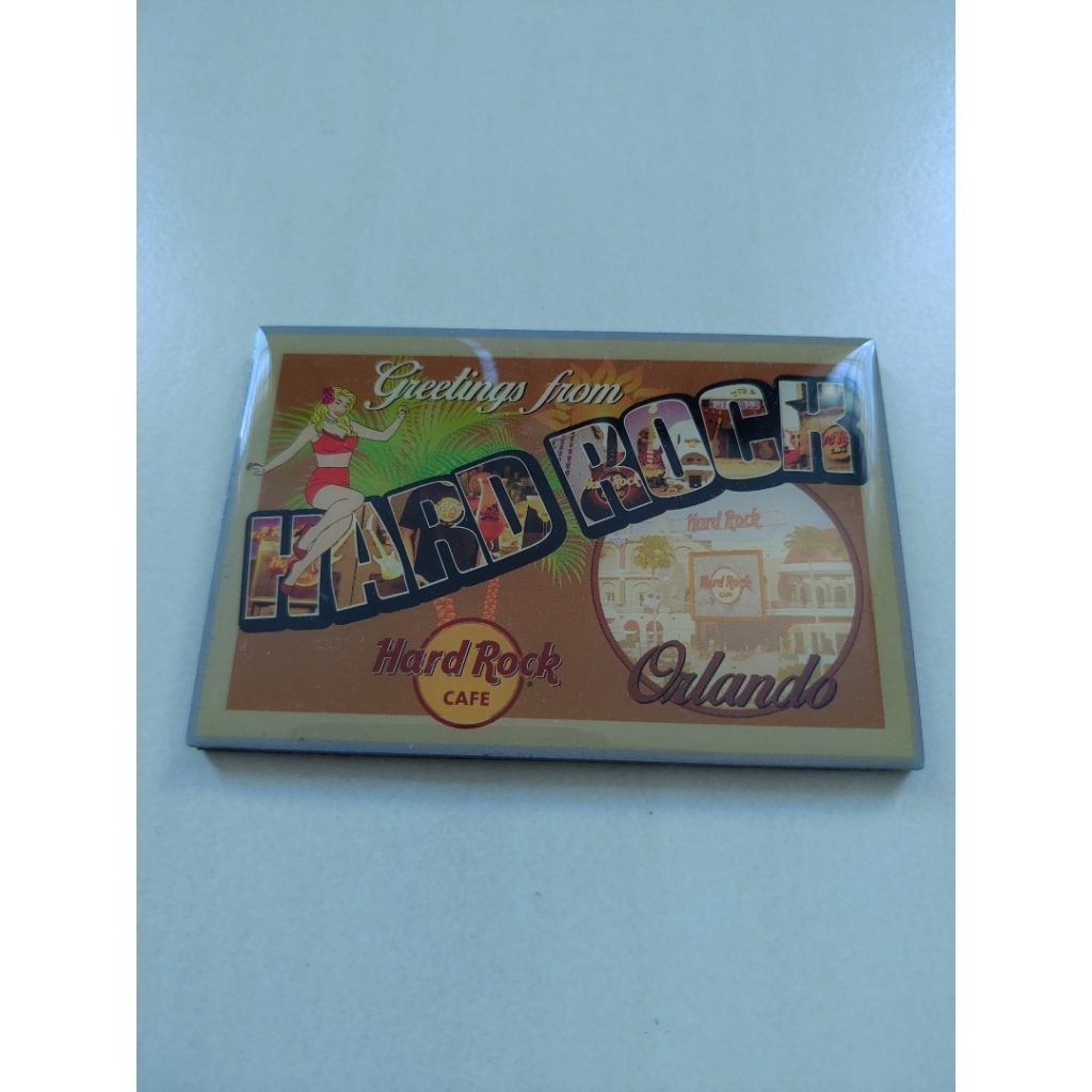 Hard Rock Cafe Orlando Greetings fridge magnet