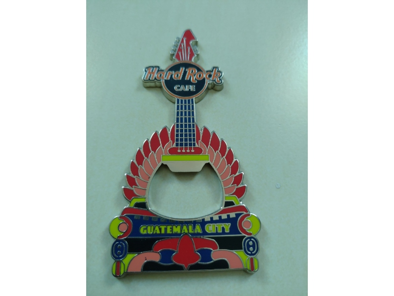 Hard Rock Cafe Guatemala bottle opener magnet