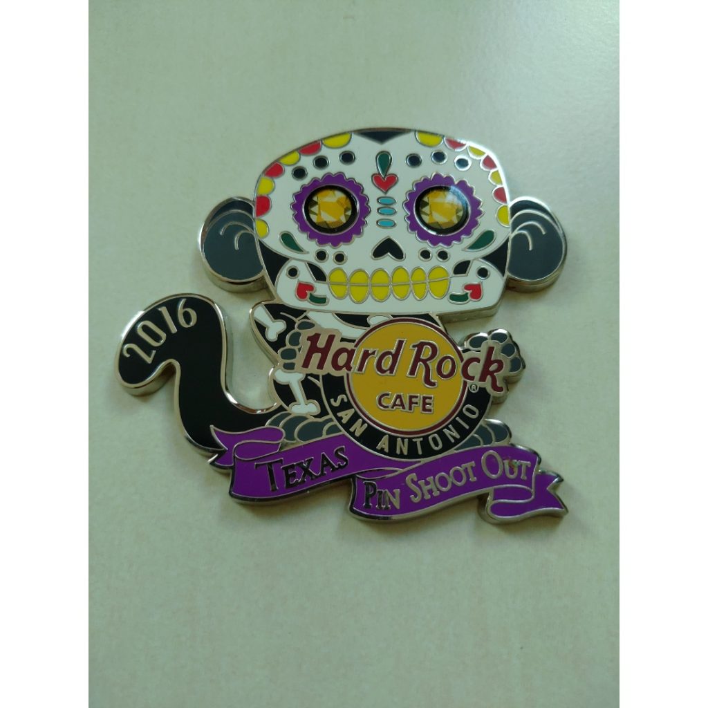 Hard Rock Cafe San Antonio Sugar Skull Monkey magnet