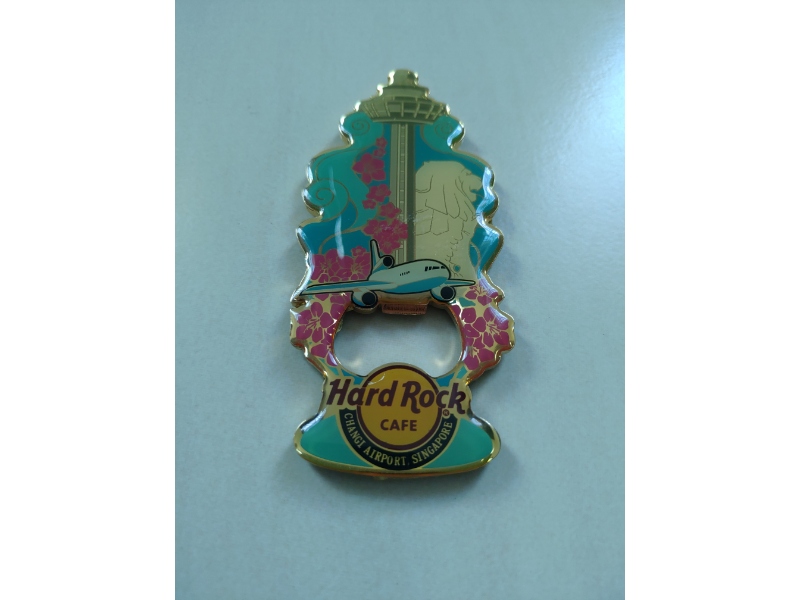 Hard Rock Cafe Changi Airport, Singapore bottle opener magnet